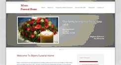 Desktop Screenshot of myersfuneralhometn.com